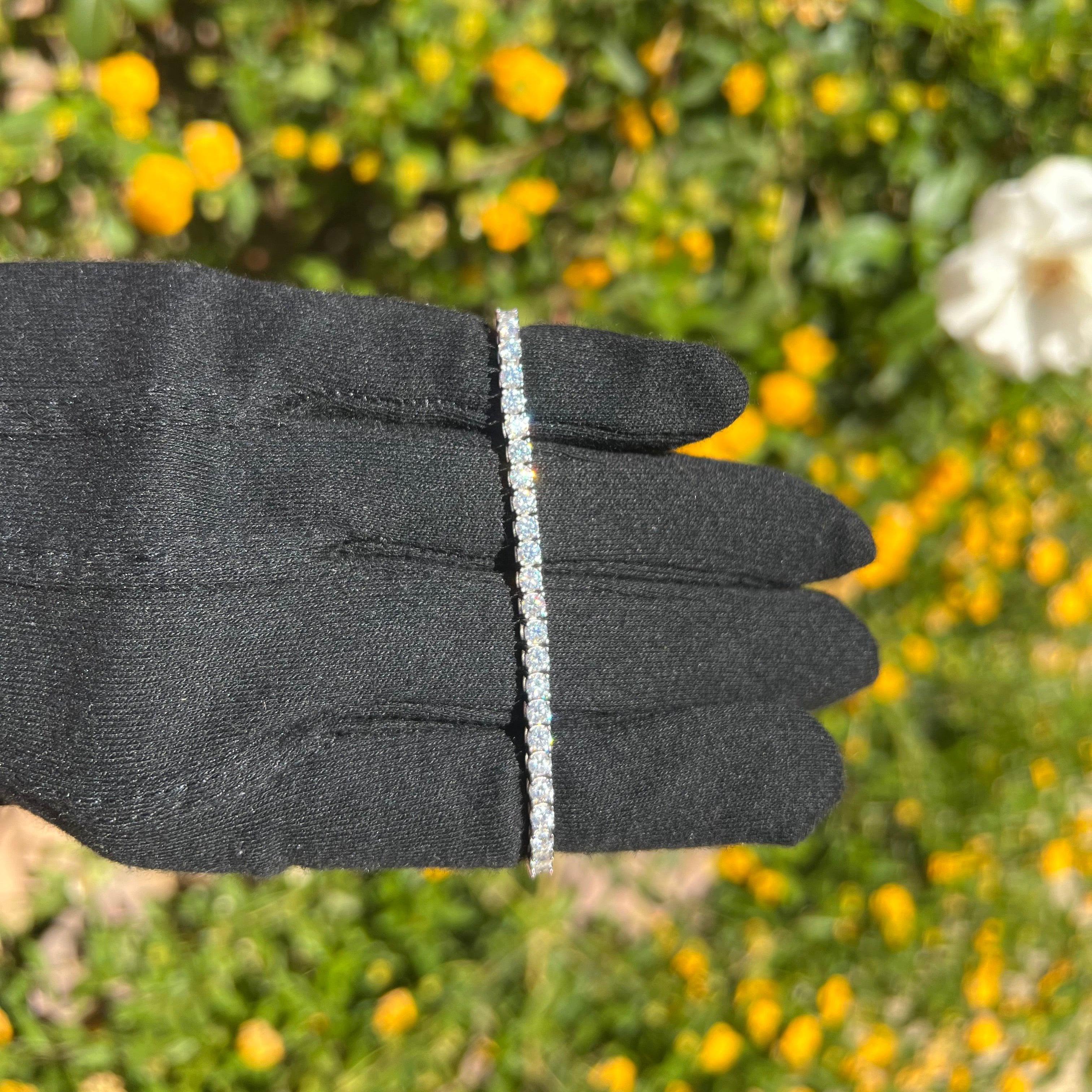 3MM Moissanite Tennis Bracelet in Solid 925 Silver