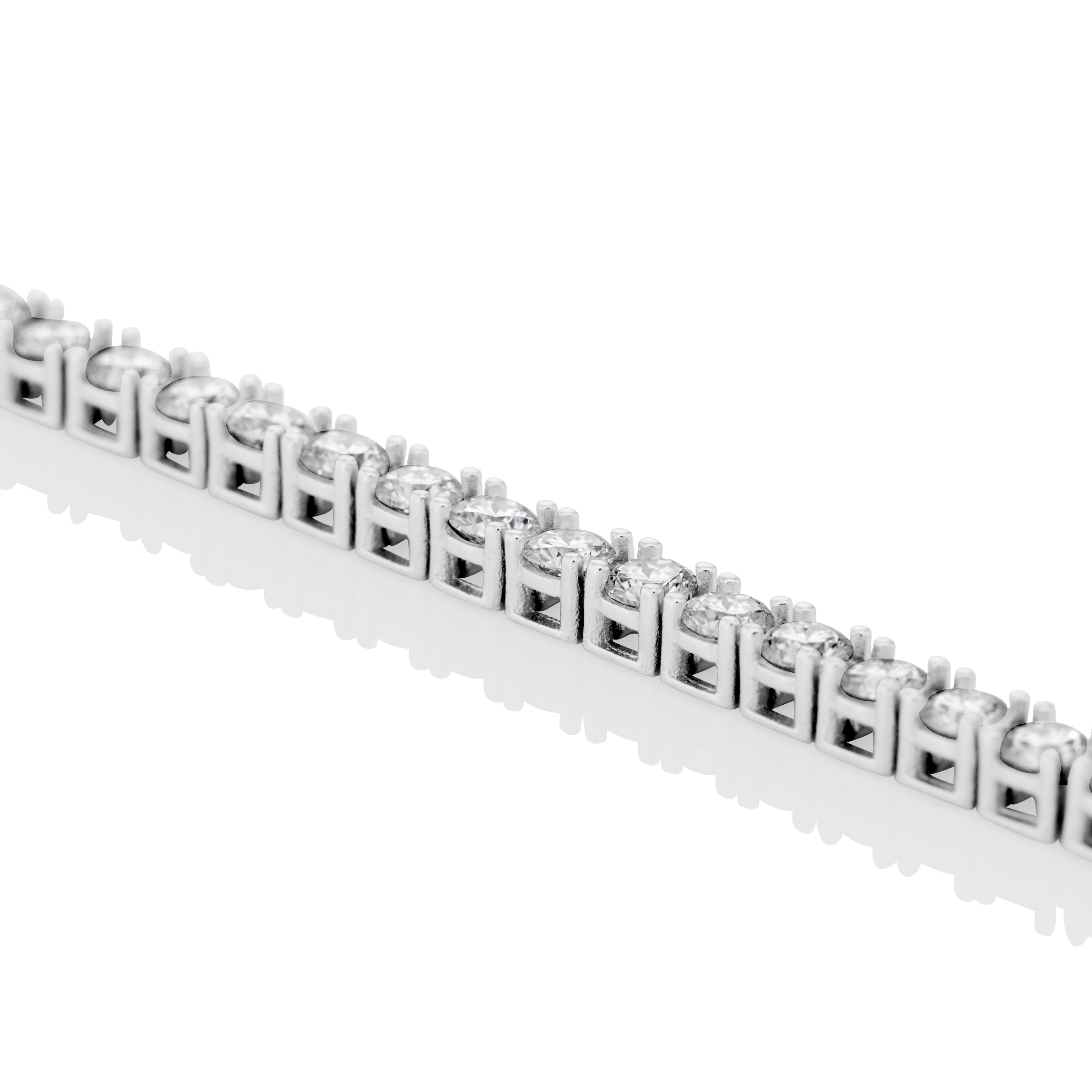 3MM Moissanite Tennis Bracelet in Solid 925 Silver